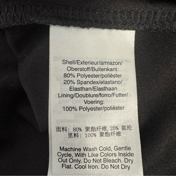 DKNY Donna Karan Black faux wrap Women's Top size M - Picture 4 of 8